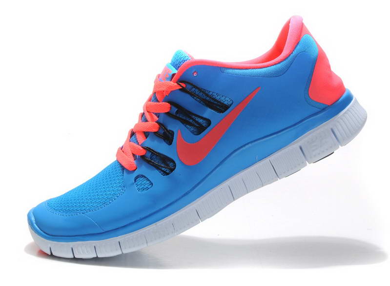 nike Free Run 5.0 V2  Mens and Womens Running Shoes New Breathable Blue Red (1)